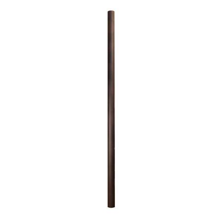 Special Lite Products Smooth Aluminum Direct Burial Post With Photo Cell, Oil Rubbed Bronze 390-PC-ORB